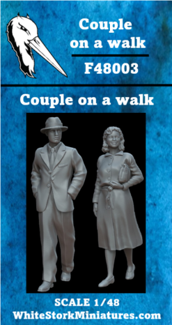 Alternative view of Figures Couple on a Walk