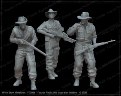 Figures Pacific War Australian Soldiers