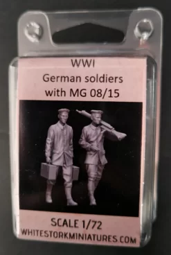 Alternative view of Figures WWI German Soldiers with MG 08/15