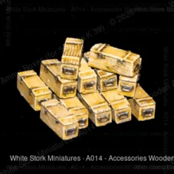 Accessories Wooden Ammo Boxes (for 5cm Kw.K 39)
