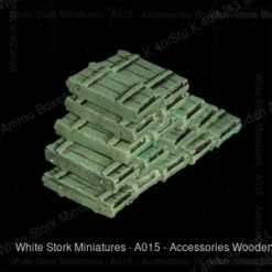 Accessories Wooden Ammo Boxes for 7,5 cm Kw.K.40/Stu.K.40 L/43 and L/48