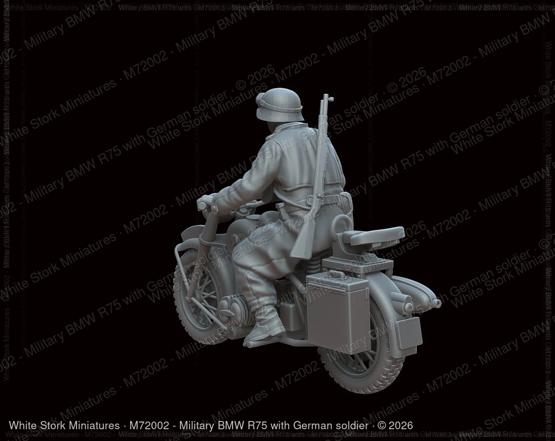 Military BMW R75 with German soldier - Image 4