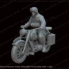 Military BMW R75 with German soldier