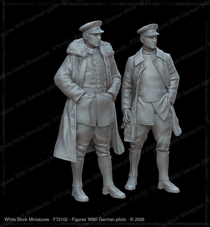 Figures WWI German pilots - Image 4