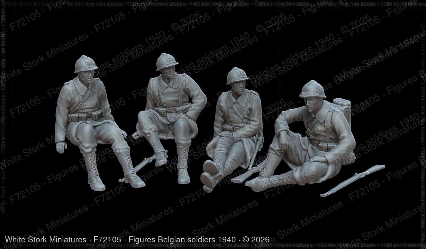 Figures Belgian soldiers 1940