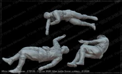Figures WWII After battle Soviet soldiers