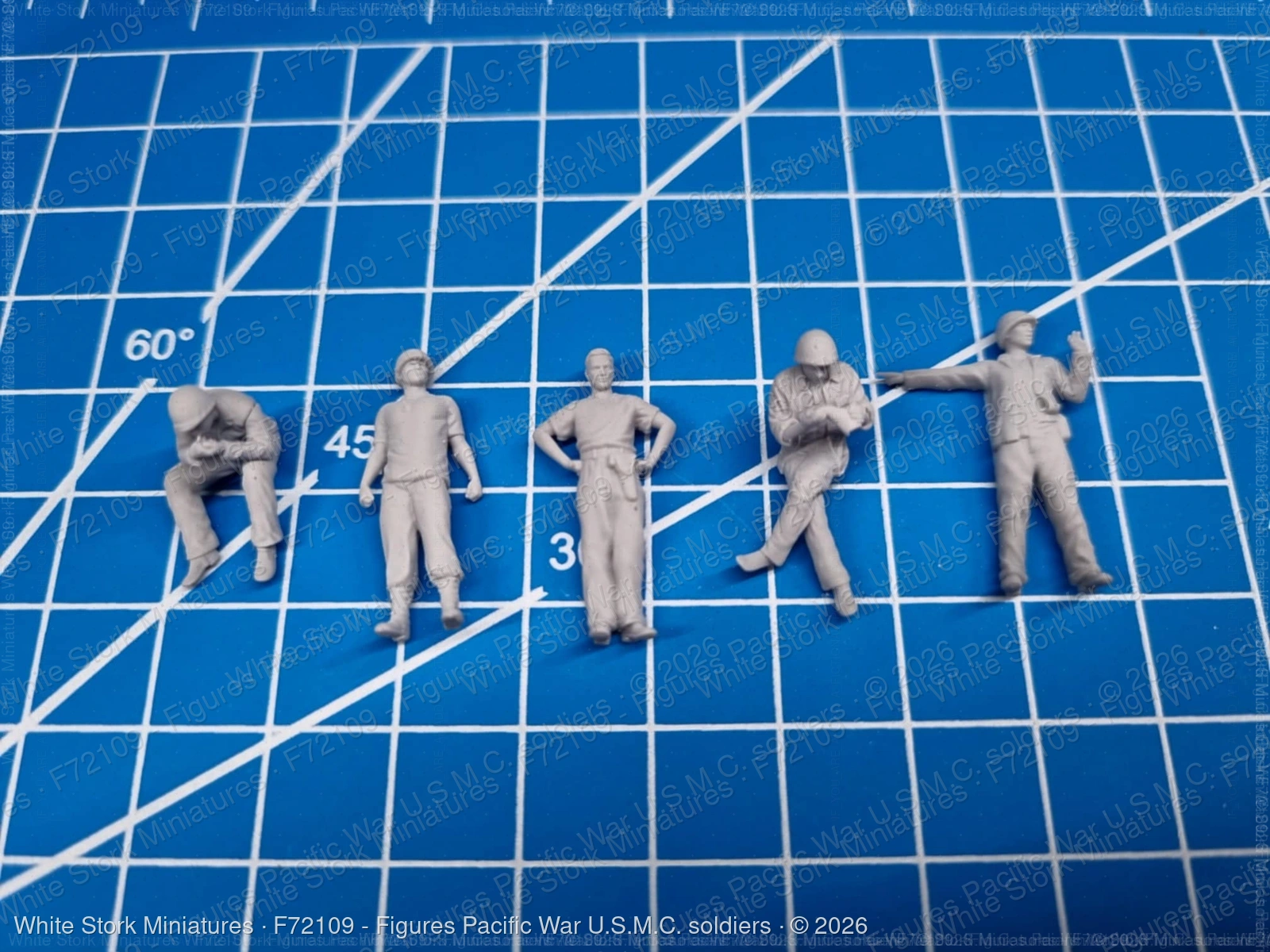 Figures Pacific War U.S.M.C. soldiers - Image 4