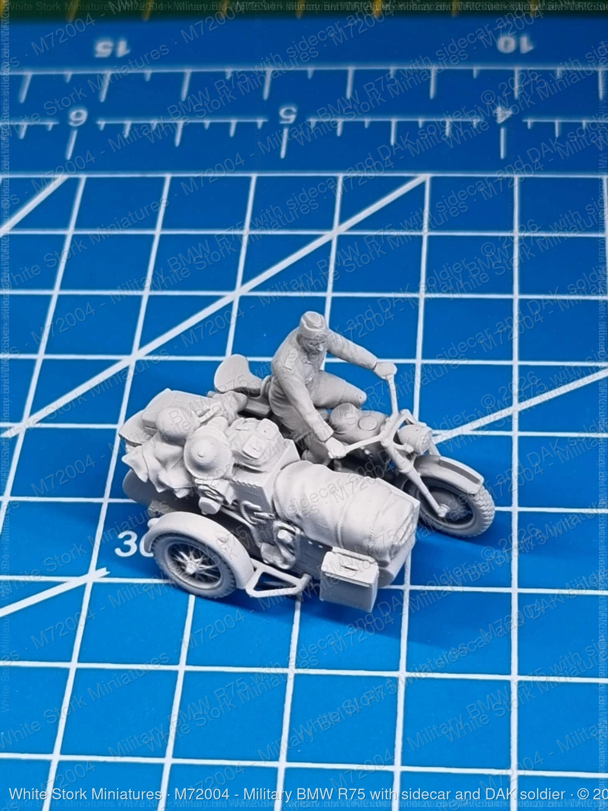 Military BMW R75 with sidecar and DAK soldier - Image 4