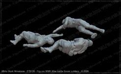 Alternative view of Figures WWII After battle Soviet soldiers