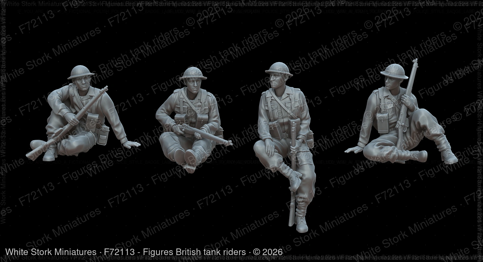 Figures British tank riders