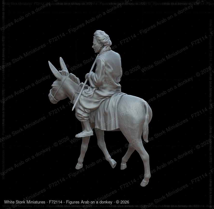 Figures Arab on a donkey - Image 3