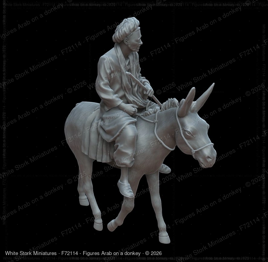 Figures Arab on a donkey - Image 4