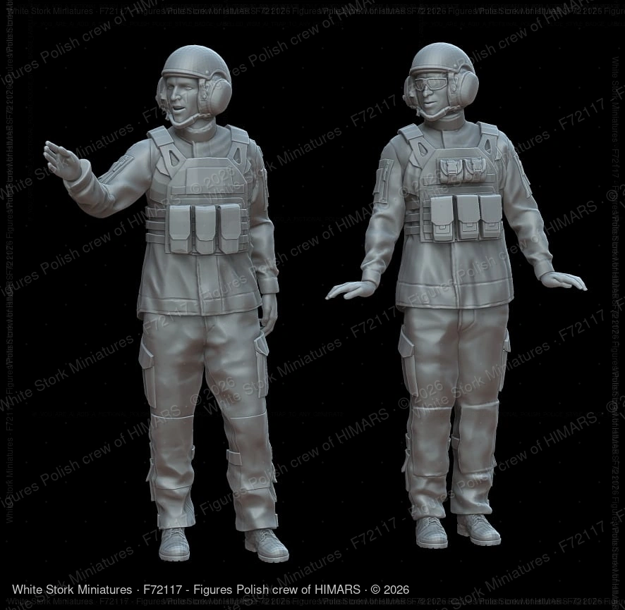 Figures Polish crew of HIMARS