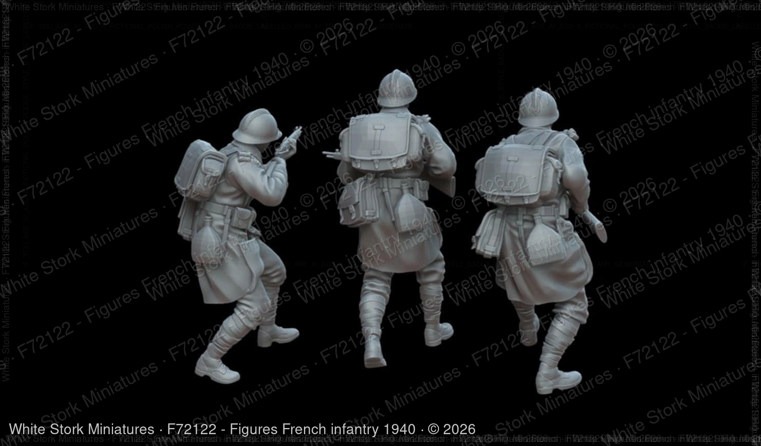 Figures French infantry 1940 - Image 4
