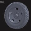 Military DS type wheels (2pcs.) for wz.97 field gun and wz.14/19 howitzer