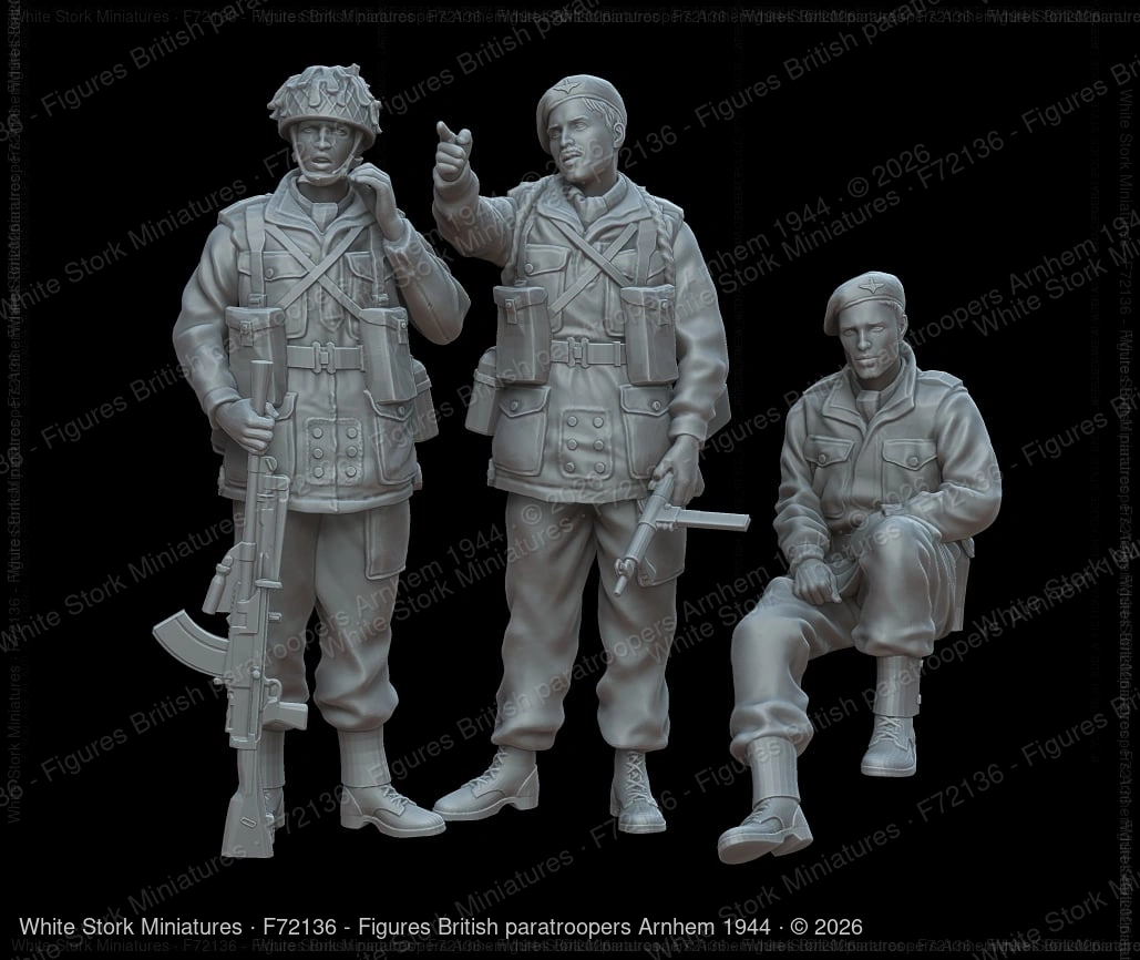 Figures British paratroopers Arnhem 1944