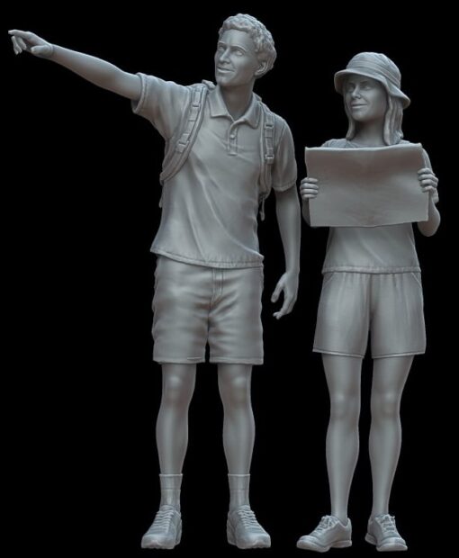 Figures The tourists