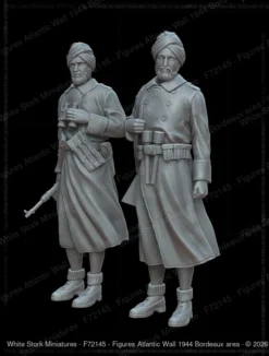 Figures Atlantic Wall 1944 Bordeaux area