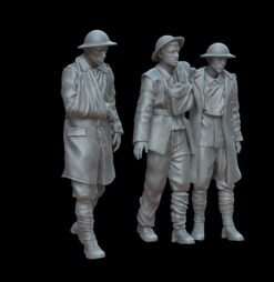 Figures WWI wounded British soldiers