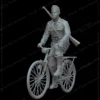 Figures German soldier on a bicycle