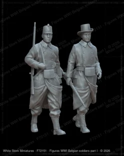 Figures WWI Belgian soldiers part I