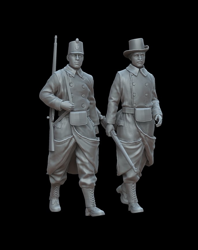 Figures WWI Belgian soldiers part I