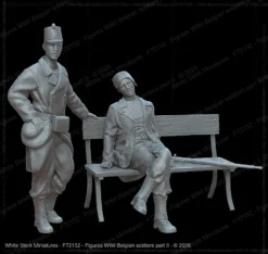 Figures WWI Belgian soldiers part II