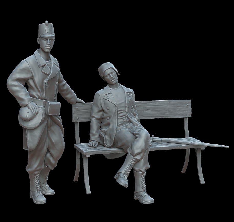 Figures WWI Belgian soldiers part II