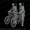 Figures German soldiers with bicycles (1939-1941)