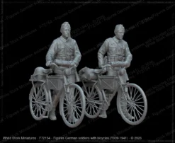 Alternative view of Figures German soldiers with bicycles (1939-1941)