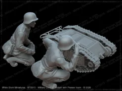 Alternative view of Military German Goliath with Pioneer team