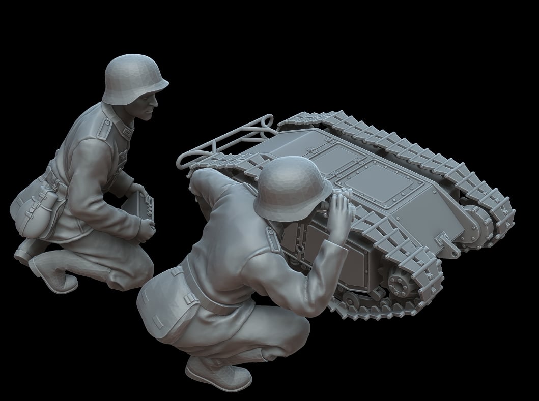 Military German Goliath with Pioneer team - Image 2
