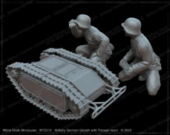 Military German Goliath with Pioneer team