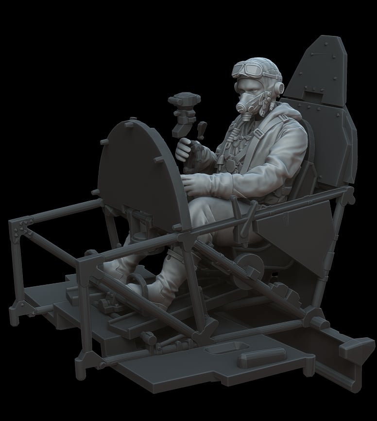 Figures RAF Hurricane Pilot. Part II. Dedicated for Arma Hobby 1/48 kits