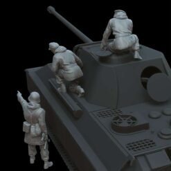 Alternative view of Figures Panther crew on recon