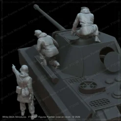 Alternative view of Figures Panther crew on recon