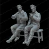 Figures German pilots on the bench
