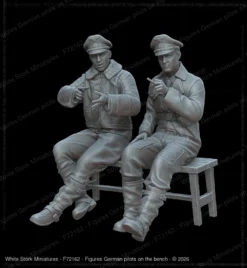 Figures German pilots on the bench