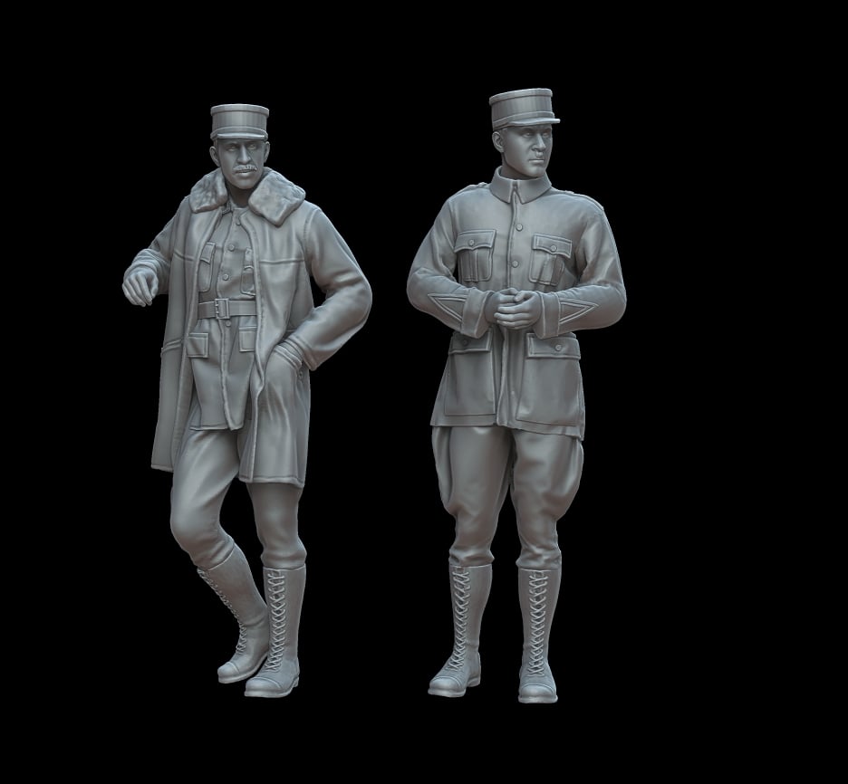 Figures WWI French pilots