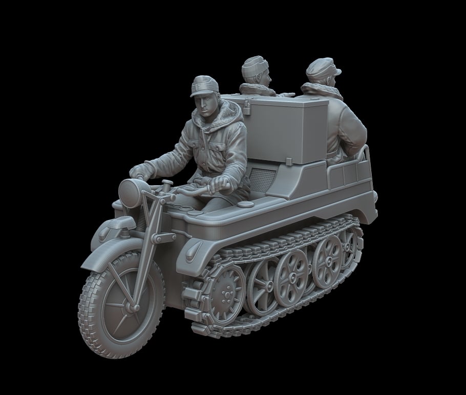 Military Kettenkraftrad on the Eastern Front