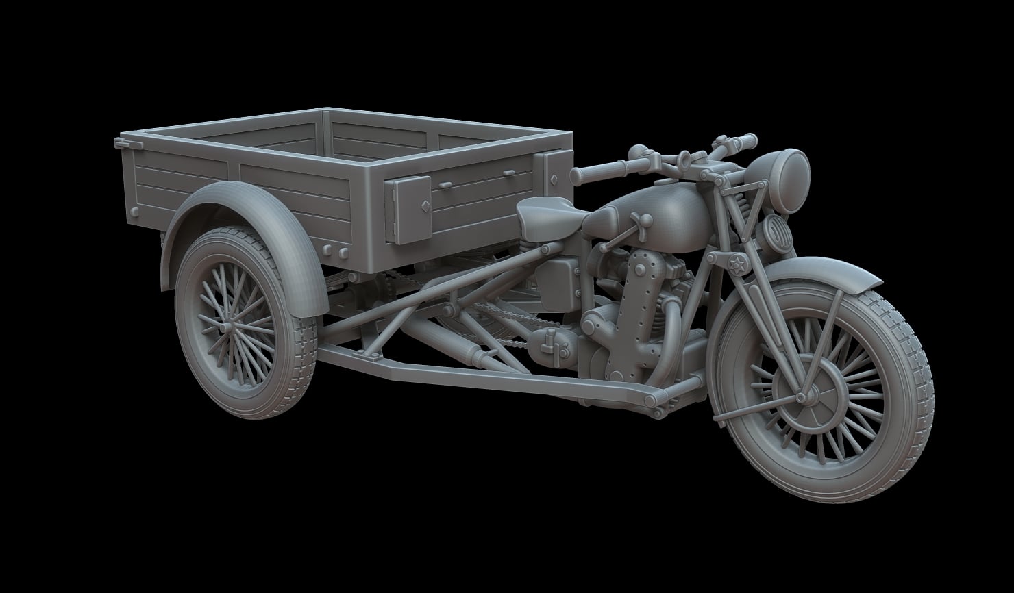 Military Motocarro Benelli M36 - Image 3