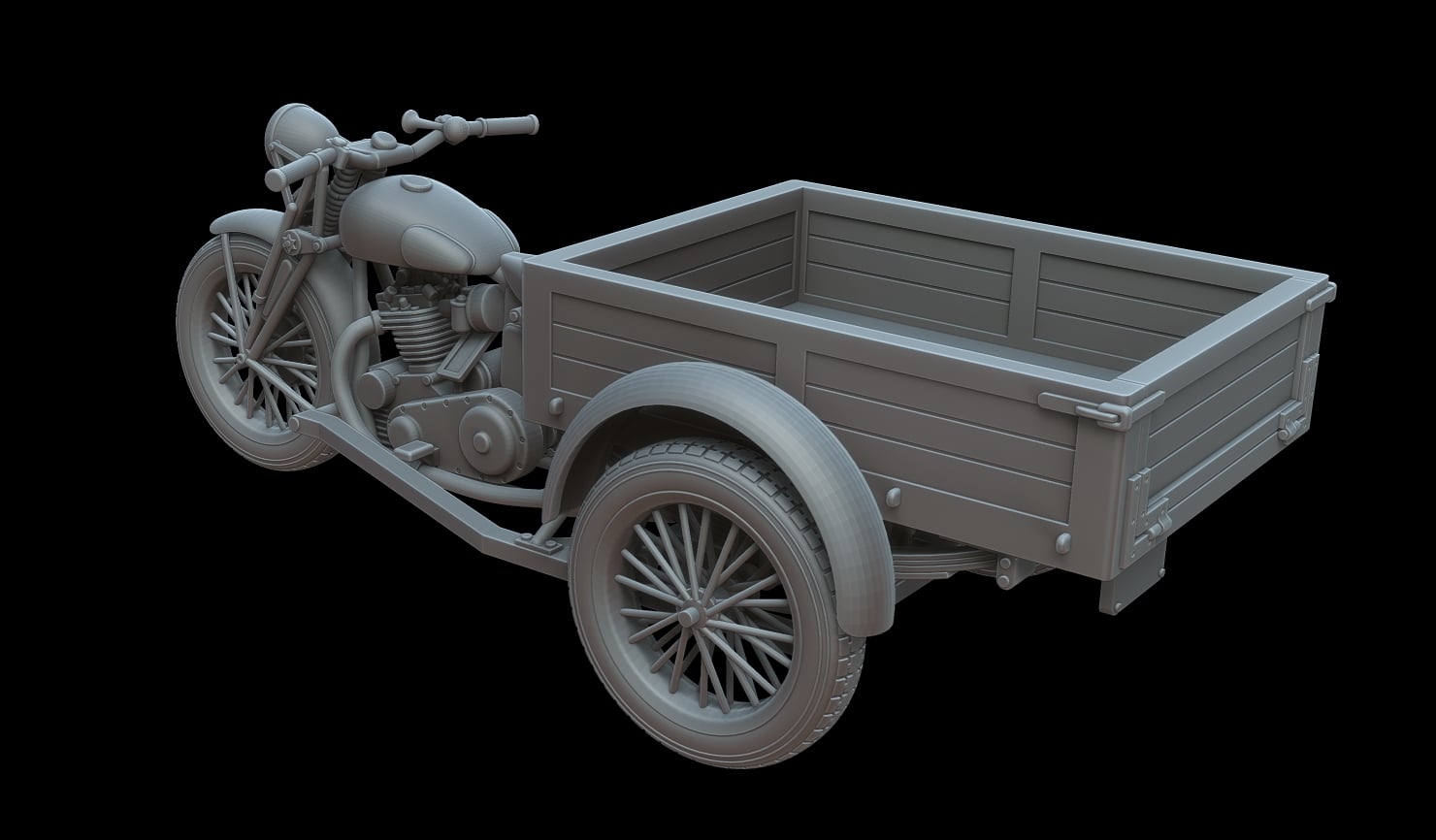Military Motocarro Benelli M36 - Image 4