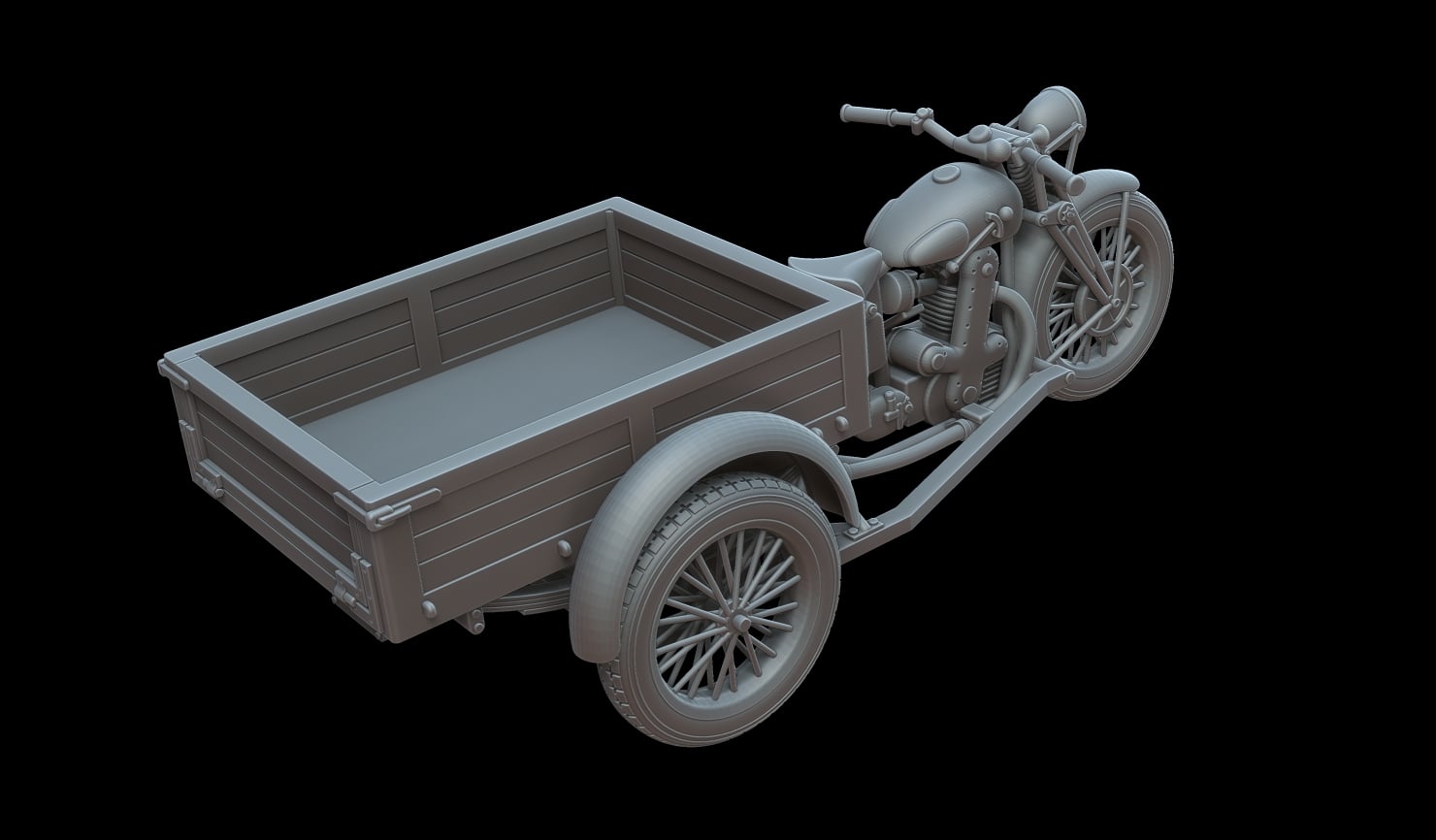 Military Motocarro Benelli M36 - Image 5