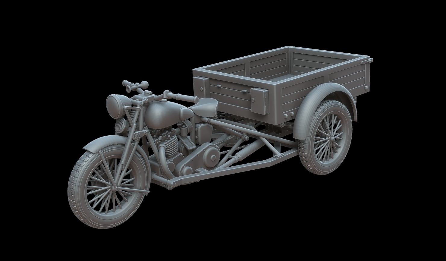 Military Motocarro Benelli M36