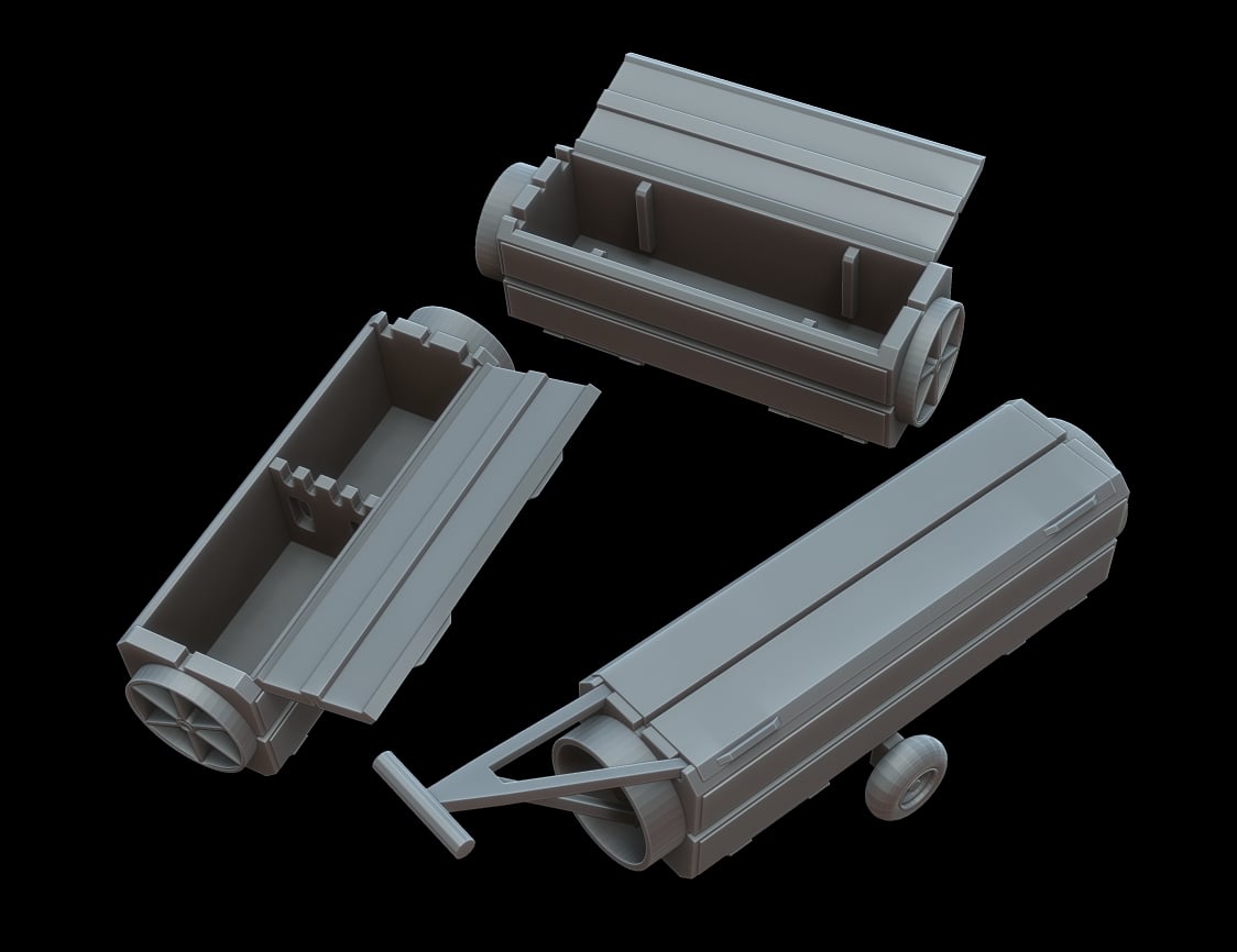 Military Fallschirmjager Abwurfbehalter