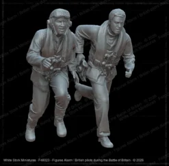 Figures Alarm ! British pilots during the Battle of Britain