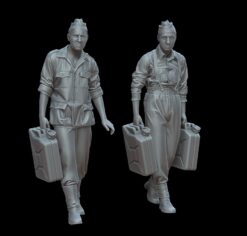 Alternative view of Figures German soldiers with canisters