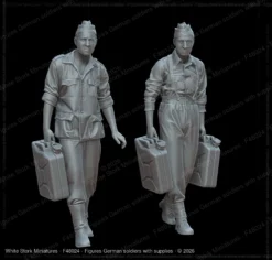 Figures German soldiers with canisters