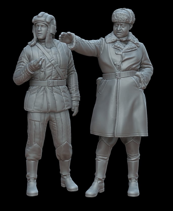 Figures Soviet tank crew Winter uniform part II