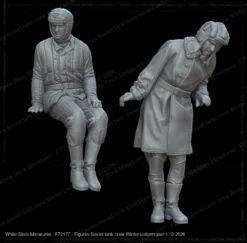 Figures Soviet tank crew Winter uniform part I